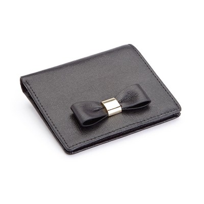 Royce Leather RFID Blocking Mini Bow Wallet in Saffiano Leather