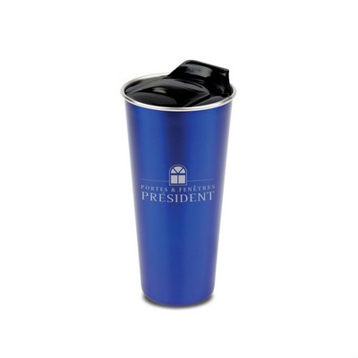 The Textured S/S Tumbler - 18oz Blue