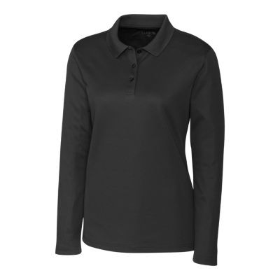 Clique Spin Eco Performance Pique Long Sleeve Womens Polo