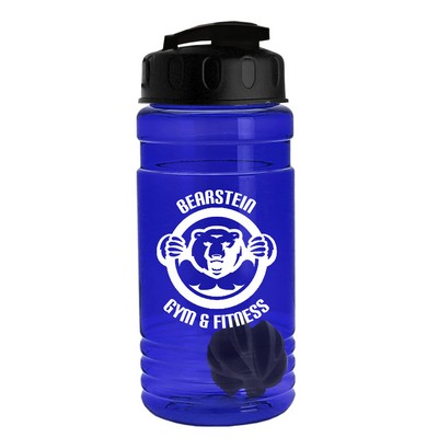 20 Oz. Groove Shaker Bottle w/Usa Flip Lid