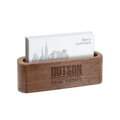 Walnut Business Card Holder