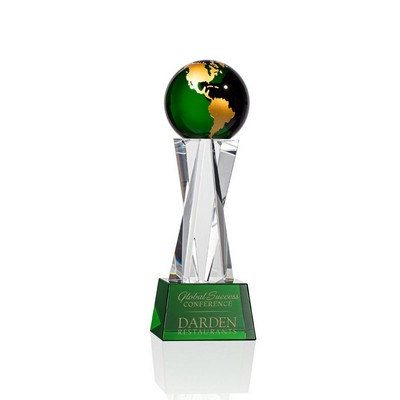 Havant Globe Award - Green/Gold 10"