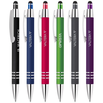 Stylus-4545 Soft Touch Retractable Stylus Pen