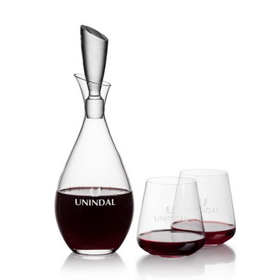 Juliette Decanter & 2 Breckland Stemless Wine