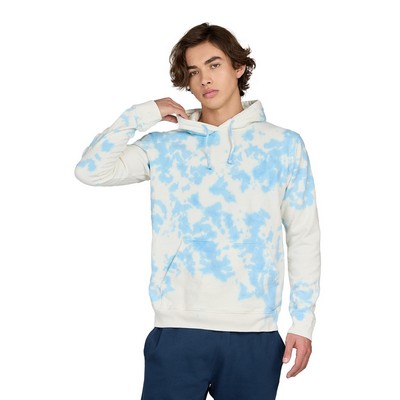 US BLANKS Unisex USA Made Cloud Tie-Dye Hooded Sweatshirt