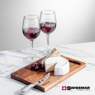 Swissmar® Acacia Board & 2 Connoisseur Wine