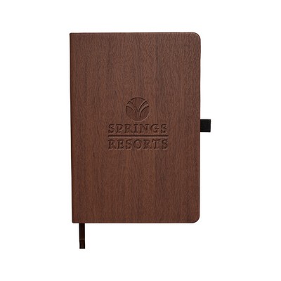 Prime Line Woodgrain Texture Journal Notebook 5.7" X 8.46"