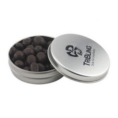 Round Tin with Chocolate Espresso Beans-1.7 Oz.