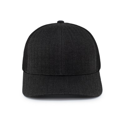 Pacific Headwear Herringbone Trucker Cap