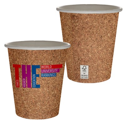 10 oz Full Color Cork Pattern Paper Cup