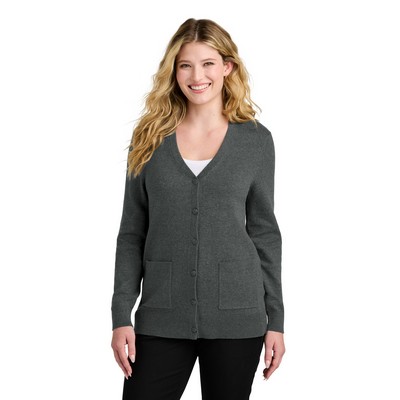 Port Authority® Women s Easy Care Button-Up Cardigan Sweater