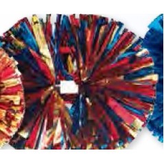 3 Color Mix Metallic 4" Show Pom Poms