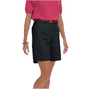 Ladies' Flat Front Twill Shorts