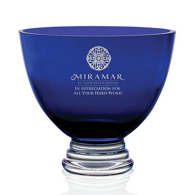 Alexandra Footed Bowl - Cobalt 9"