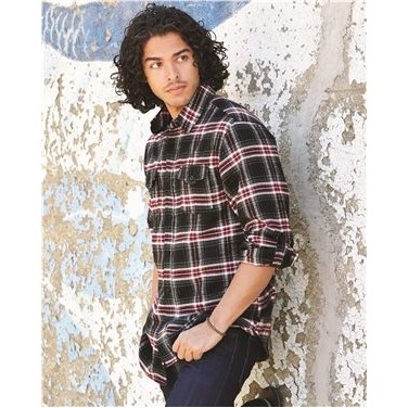 Burnside® Yarn Dyed Long Sleeve Flannel Shirt