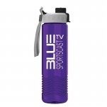 24 Oz. Wave Transparent Bottle w/Quick Snap Lid