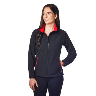 Ladies' Ridge Soft Shell Jacket w/Contrast Trim