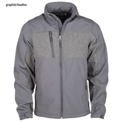 Men's Zephyr Softshell Jacket w/Heather Accents