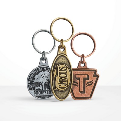 Custom Shape Metal Value 2D Key Chain