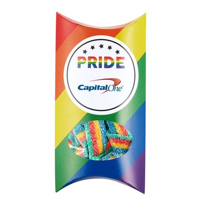 Pride Pillow Box With Window - Rainbow Sour Belts