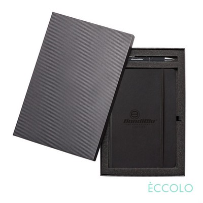 Eccolo® Cool Journal/Clicker Pen Gift Set - (M) Black