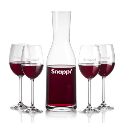 Caldmore Carafe & 4 Naples Wine