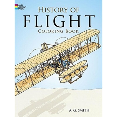 History of Flight Coloring Book