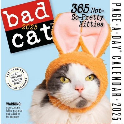 Bad Cat Page-A-Day® Calendar 2025 (365 Not-So-Pretty Kitties)