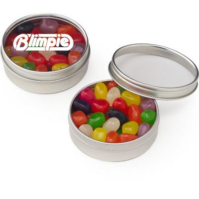 Round Window Tin - Jelly Beans (Assorted)