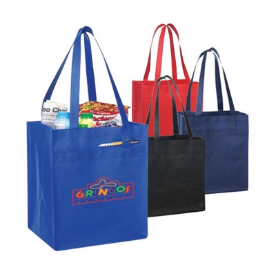 Non Woven Tote Bag with Fabric Covered Bottom