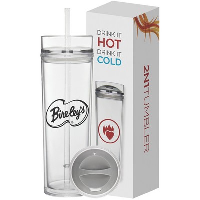 16 Oz Tube Tumbler Hot & Cold Gift Set