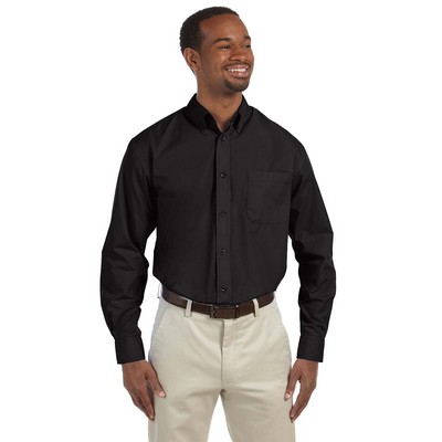 Harriton Men's Essential Poplin