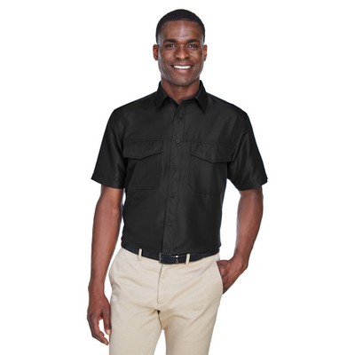 Harriton Men's Key West Short-Sleeve Performance Staff Shirt