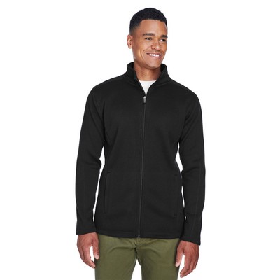 Devon and Jones Men's Bristol Full-Zip Sweater Fleece Jacket