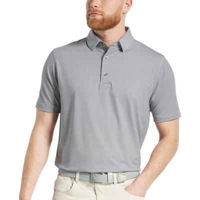 FootJoy MicroFeeder Stripe Lisle- Self Collar Polo