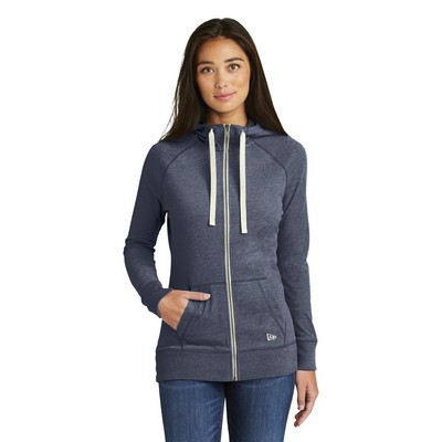 New Era® Ladies' Sueded Cotton Full-Zip Hoodie