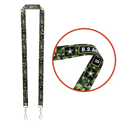 3/4" Dual LA-115 Attachment Sublimation Lanyard