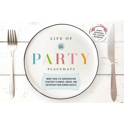 Life of the Party Placemats (More than 375 conversation starters to amaze,