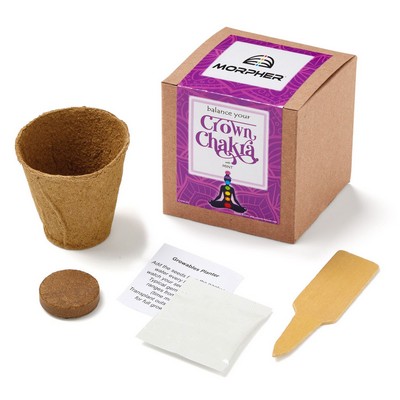 Crown Chakra Growable Planter In Kraft Gift Box