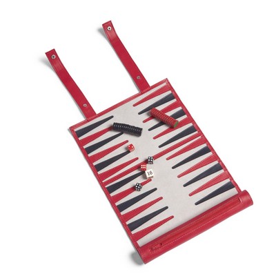 Roll-Up Backgammon Set (Red)