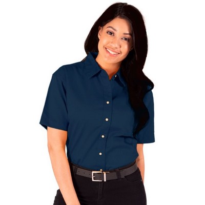 Ladies Short Sleeve TEFLON™ Treated Twill Shirt