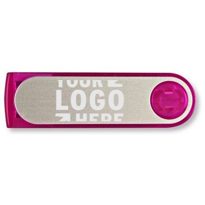 1 GB Translucent Swivel Flash Drive