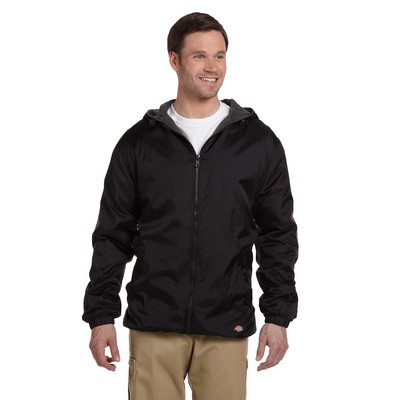 Williamson-Dickie Mfg Co Men's Fleece-Lined Hooded Nylon Jacket