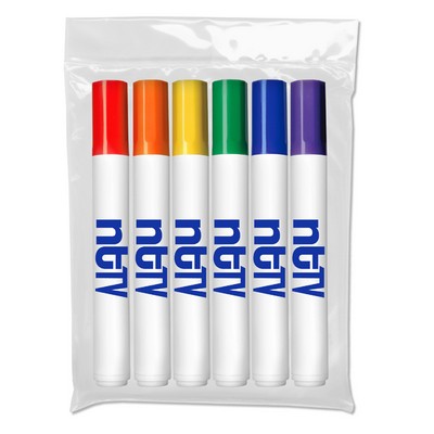 Liqui-Mark® Washable Markers 6 Pack - USA Union Made