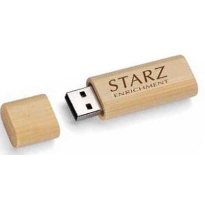 3.0 Bamboo USB Flash Drive w/Key Chain (8 GB)