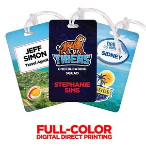 2.5" X 4.25" Deluxe Full Color Luggage Tag