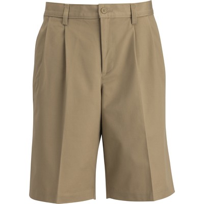 Men's Utility Chino Pleated Front Short