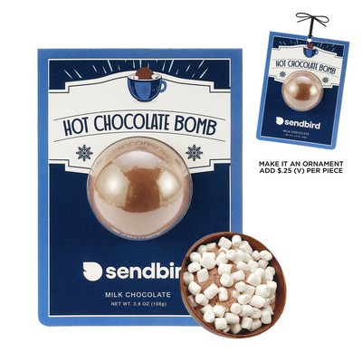 Hot Chocolate Bomb Billboard Card - Milk Chocolate