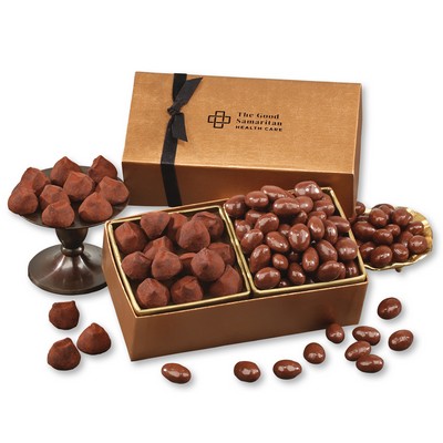 Milk Chocolate Almonds & Cocoa Dusted Truffles