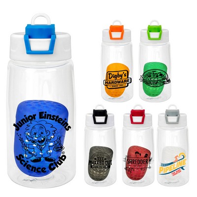 Two Tone Pop Up 18 oz. Recycled Bottle with Floating Infuser